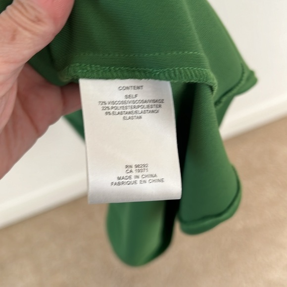 Tibi Serpentine Jersey Dress in Green Sz S - Picture 8 of 8